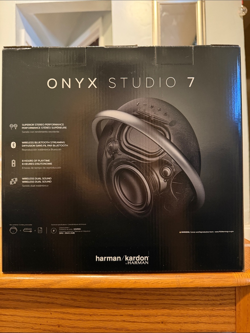 Harman Onyx Studio 7 Portable Bluetooth Speaker — Black - Picture 2 of 3